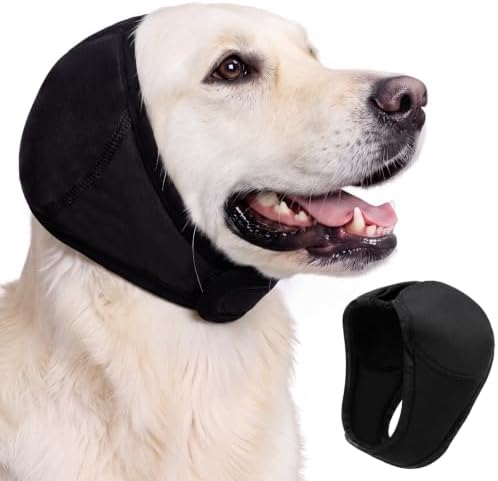 Aliceset 1pcs Dog Ear Muffs, Quiet Ears for Dogs,Black,S