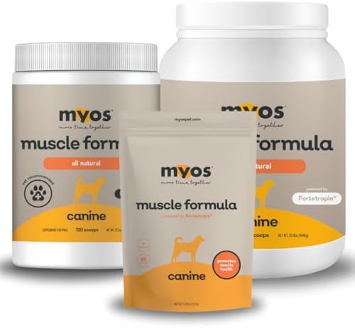 MYOS Canine Muscle Formula - All-Natural Dog Muscle Builder - 1440g