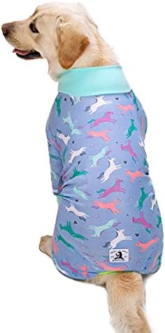 Dog Surgery Recovery Suit Female Male for Dogs After Surgery Medium Large Dogs Onesie Dog Pajamas Pjs Clothes (Purple, 32 (Chest 32.28 in | Backlength 22.05 in))