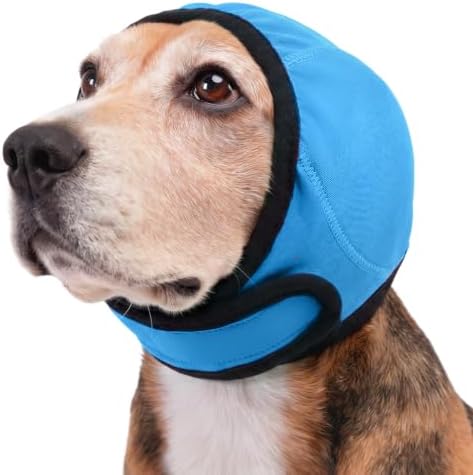 Allroaring Dog Ear Cover Noise Shield Anxiety Relief for Dogs, Lackblue S