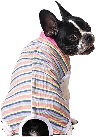 2 Packs Pet Dog Recovery Onesie Suit for Dogs Cats After Surgery,Dog Abdominal Wounds Bandages Cone E-Collar Alternative. (Navy, S)