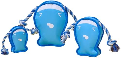 Durable Dog Toy – Interactive Rope Chew Toy with Crinkle Sound – Tough 1680D Fabric Tug Toy for Small, Medium & Large Dogs (Small, Frog)