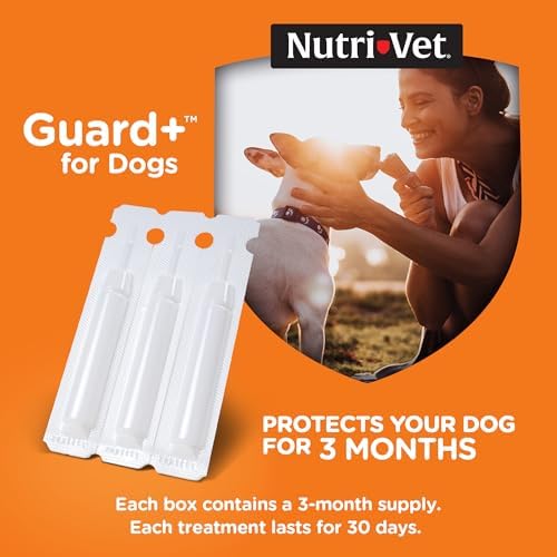 Nutri-Vet Guard+ Spot On for Dogs 5-22 lbs, Flea Treatment, 3 Doses