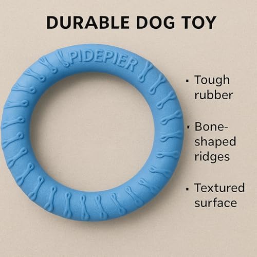 Dog Tug Toy, Dog Pull Ring Toy, Lightweight EVA Fitness Ring - Interactive Floating Fetch Toy for Dogs - Durable Soft Training Ring for Puppy & Active Dogs - Professional All-Terrain Pet Toy (Purple)