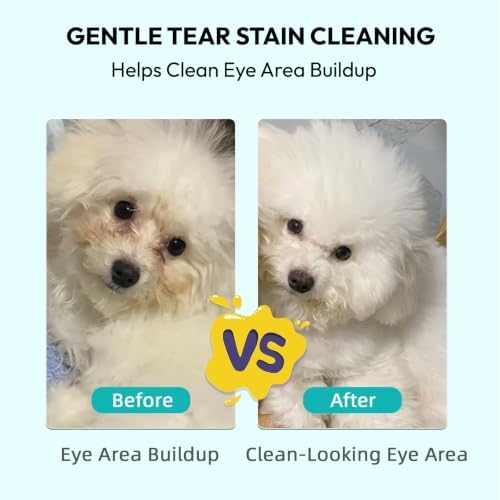 Dog Tear Stain Wipes & Ear Cleaning FingerWipes Kit