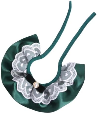Cat Lace Collar with Pearl Bow Tie, Adjustable Polyester Neckwear