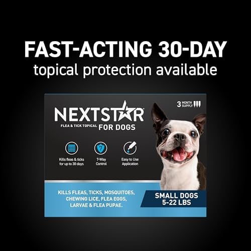 NextStar Flea & Tick Topical Dogs Small, 7-Way, 3-Month
