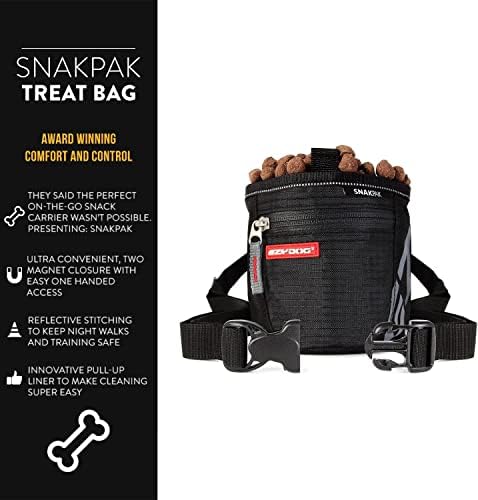 EzyDog SnakPak Wearable Dog Treat Bag with Magnetic Closure - Orange