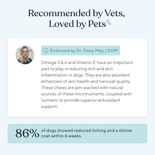 Pawfy Skin & Coat Salmon Oil Chews - Dog Itch Relief & Allergy Support