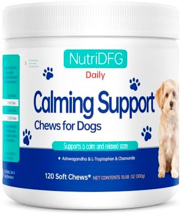 Calming Chews for Dogs with L‑Theanine & Chamomile,120ct