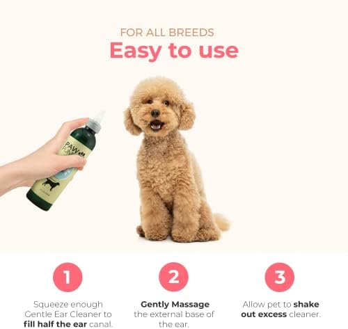 Paw Fume Grooming Dog Spray (Show Dog) + Ear Cleaner for Dogs + Moisturizing Dog Spray Lotion
