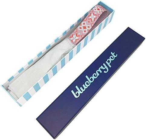 Blueberry Pet 3 Patterns Southwestern Modern Tribal Print Genuine Leather & Polyester Fabric Combo Dog Collar with Metal Buckle - Thistle Braided, Small, Neck 12"-15"