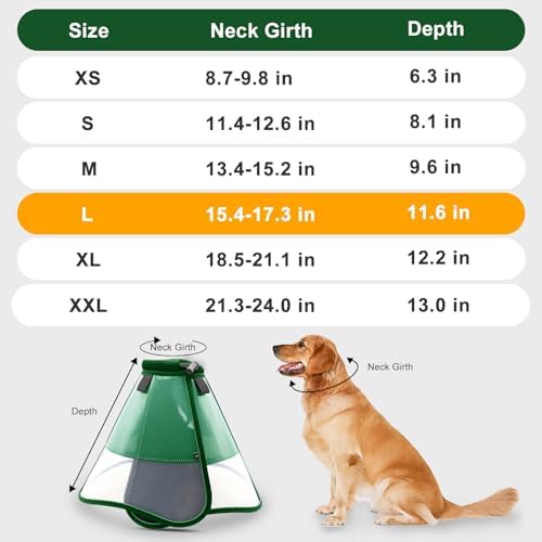 Dog Cone to Stop Licking, Soft Dog Cone Collar Alternative After Surgery