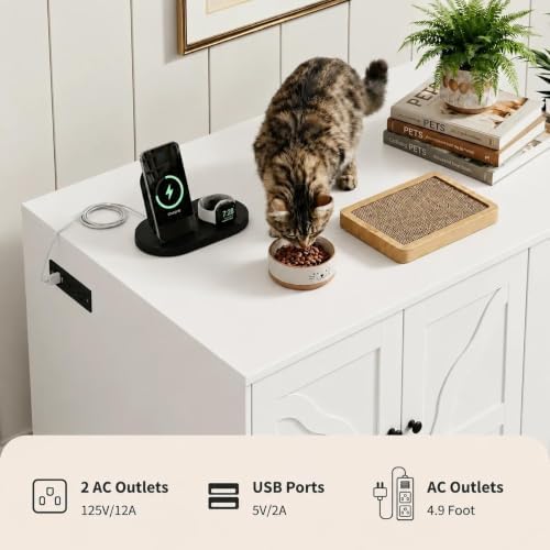Garvee Cat Litter Box Enclosure, Large Cat House