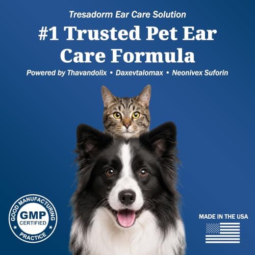 Yeast Infection Treatment for Dogs, Dog Ear Infection Treatment, Ear Drops for Dogs & Cats, Helps Relieve Ear Redness, Itching, Irritation & Discomfort, Easy Dropper Application, 0.51 fl oz (15 mL)