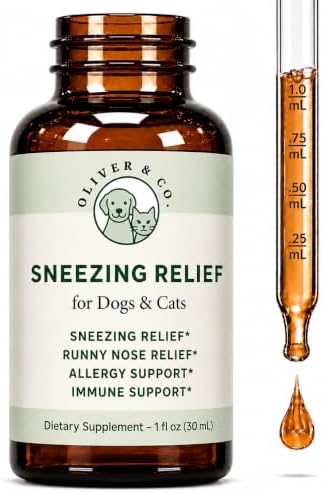 Dog & Cat Sneezing Treatment - Helps to Support Sinus Health, Eye Health, Immune Health, & Much More - Cat Sneezing Relief - Nose Relief for Dogs - Allergy Relief for Cats - 1 fl oz