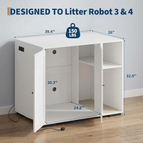 Garvee Cat Litter Box Enclosure, Large Cat House