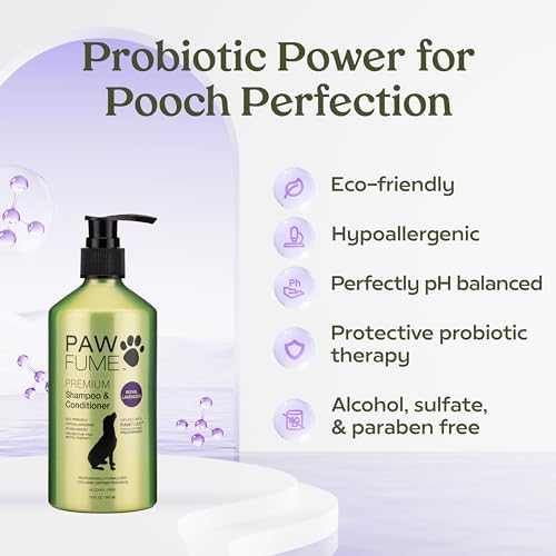 Paw Fume Gentle Ear Cleaner for Dogs + Dog Shampoo and Conditioner