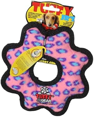 TUFFY® : 2 Pack Gear Ring Dog Toy: Ultra Durable Plush Toy with Multiple Layers & Reinforced Seams, Washable and Floats, Original Construction