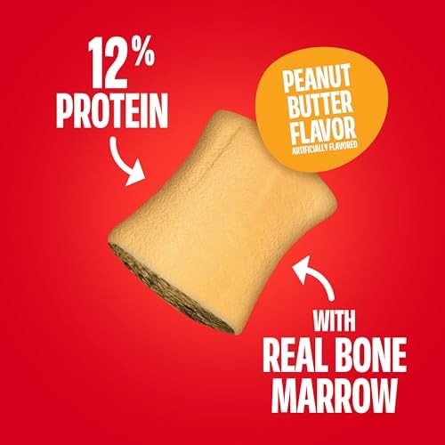 Milk-Bone MaroSnacks Peanut Butter Flavor Dog Treats, 40 oz Canister