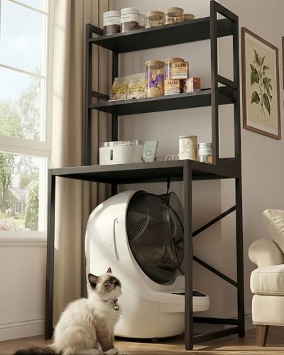 Heybly Litter Box Enclosure for Self-Cleaning Robot 3 & 4, HCLB001BK