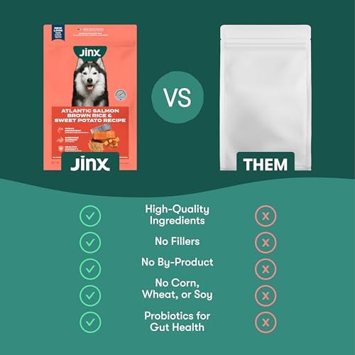 Jinx Dry Dog Food - Real Salmon, Brown Rice & Sweet Potato, 11.5lb