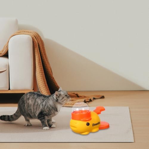 LIFKOME Interactive Clownfish Shaped Pet Treat Dispenser with Press and Rotate Function, Abs Material Dog Enrichment Feeder for Home Use and Outdoor Activities, Multifunctional Slow Feeder