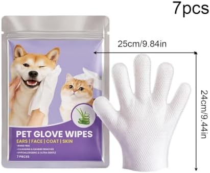 Dog Cleaning Gloves Gentle Nourishing Waterless