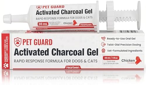 Activated Charcoal for Dogs & Cats, 30 mL Ready-to-Use Pet First Aid Liquid