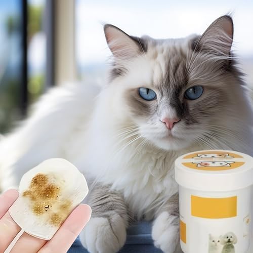 Dog Eye Wipes, Angel Eyes Tear Stain Remover for Dogs, Cat Dog Eye Wipes for Discharge and Crust, Pet Cleaning Dog Grooming Deodorizing Wipes Wash Cleaner for Eyes, Wrinkle, Face (Yellow-200pcs)