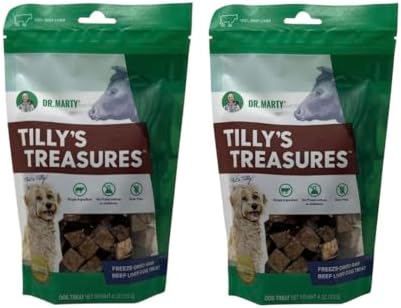Dr. Marty Tilly's Treasures Beef Liver Dog Treat 4 oz (2 Pack)