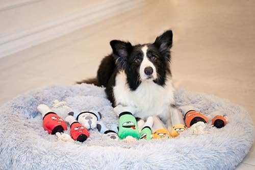 Squeaky Dog Plush Toy, Tools Bite_Stick Collection, 12", for Various Sized Dogs (Wrench, Large)