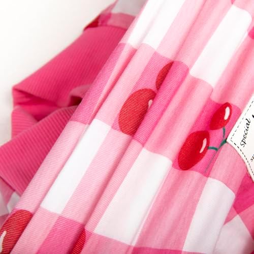 Dog Surgery Recovery Suit Female Male for Dogs After Surgery Medium Large Dogs Onesie Dog Pajamas Pjs Clothes (Pink Plaid, 38 (Chest 42.52 in | Backlength 27.95 in))