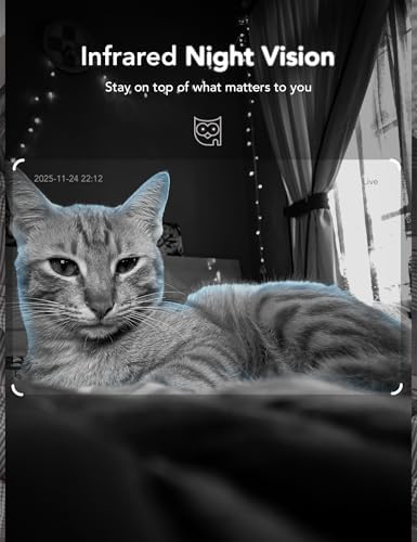 GNCC 2K Indoor Security Camera for Home Wireless, Pet Camera 2.4g/5g WiFi