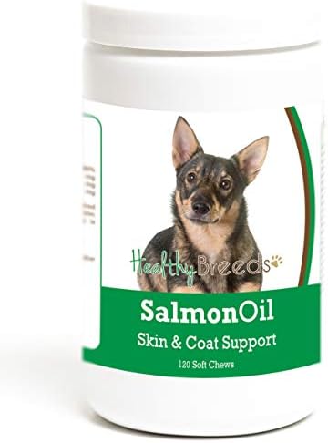 Healthy Breeds Swedish Vallhund Salmon Oil Soft Chews 120 Count
