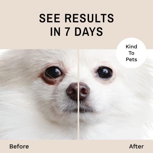 Eye Envy Tear Stain Remover Powder for Dogs and Cats. Natural, Safe Formula. Apply Around Eyes. Absorbs and Cleans Tears and Staining. Keeps Area Dry. Made in The USA. (1.4 oz)