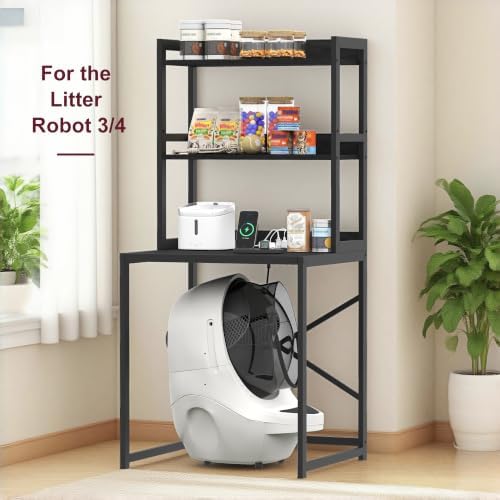Heybly Litter Box Enclosure for Self-Cleaning Robot 3 & 4, HCLB001BK