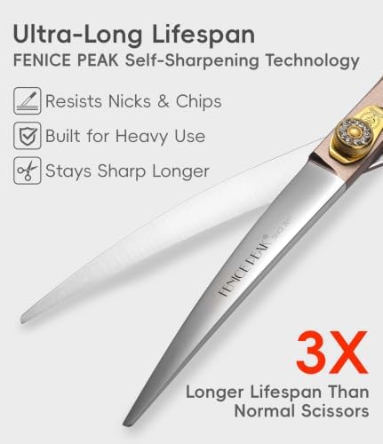 Professional Curved Dog Grooming Scissors 7'' Rose Gold 440C Stainless Steel Pet Cutting Shears Safety Trimming Shearing for Dogs Cats
