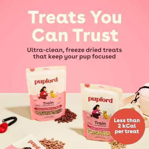 Pupford Freeze Dried Training Treats for Dogs & Puppies (Salmon, 8 oz)
