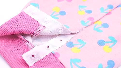 2 Packs Pet Dog Recovery Onesie Suit for Dogs Cats After Surgery,Dog Abdominal Wounds Bandages Cone E-Collar Alternative. (Pink, L)