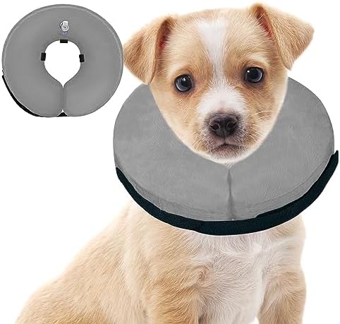 Soft Inflatable Cone Recovery Collar for Dogs and Cats After Surgery