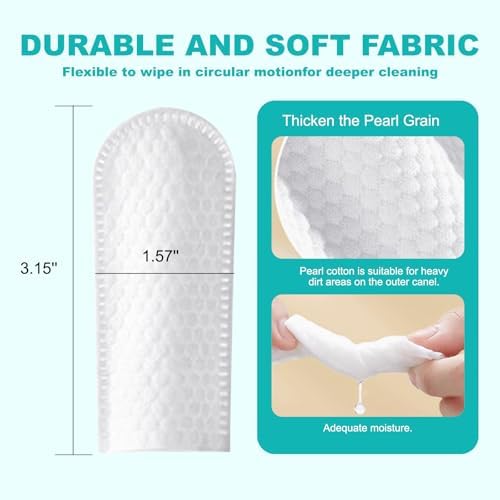 Dog & Cat Ear Wipes, Finger-Sleeve, 50 Count