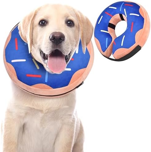 Soft Inflatable Cone Recovery Collar for Dogs and Cats After Surgery