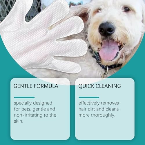 Cleaning Glove for Dog Pet Bathing Grooming Glove Wipes