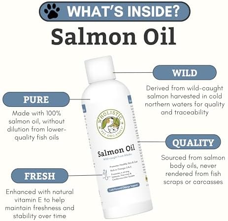Wild Alaskan Salmon Oil for Dogs and Cats,16 oz
