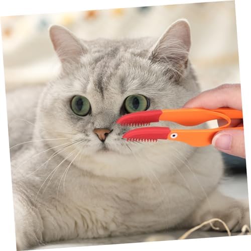 Sosoport 3pcs Pet Tear Marks Brush Gentle Dog Eye Cleaner and Tear Comb for Grooming Suitable for Dogs and Cats Includes Storage Box for Easy Organization