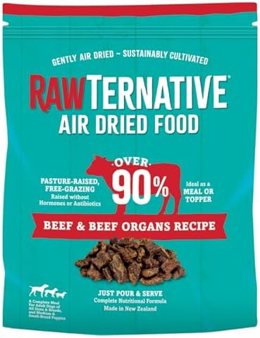 RawTernative Air-Dried Dog Food, Beef & Beef Organs Recipe, 5 lb