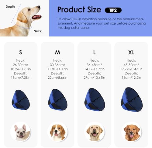 Small Dog Cone Collar, Adjustable Soft Cone for Small Dogs to Stop Licking