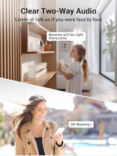 [5G & 2.4G] Indoor/Outdoor Security Camera for Home, Baby/Elder/Dog/Pet Camera with Phone App, Wi-Fi Camera w/Spotlight, Color Night Vision, 2-Way Audio, 24/7, SD/Cloud Storage, Work w/Alexa, 2Pack