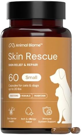 Animal Biome Skin Rescue SM Dog & Cat Probiotic Itch & Allergy Relief 60ct